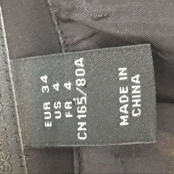 H&M  Black Puffed Sleeve Jacket Blazer Size 4 - Picture 6 of 7